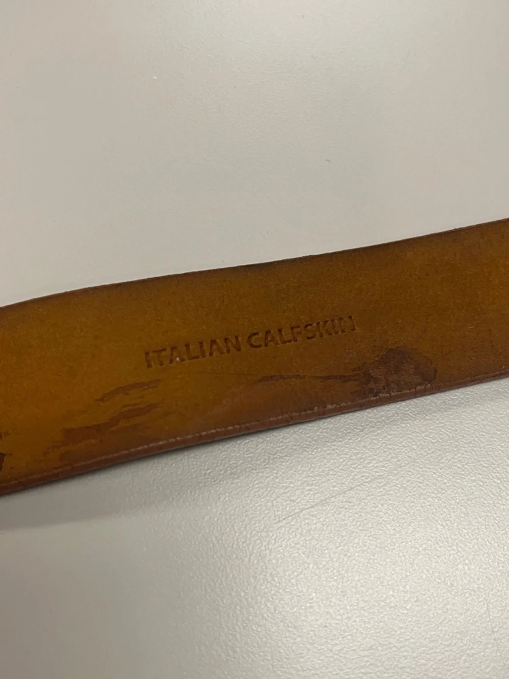 Remo Tulliani Textured Brown Leather Belt with Silver Buckle
